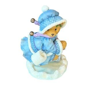 Cherished Teddies Candace Skating Skating On Holiday Joy #269778 1997 Enesco